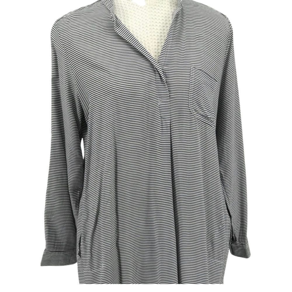 DKNY striped long sleeve top